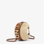 Fendigraphy Mini Beige Cotton Fibre Mini Bag - Image 2